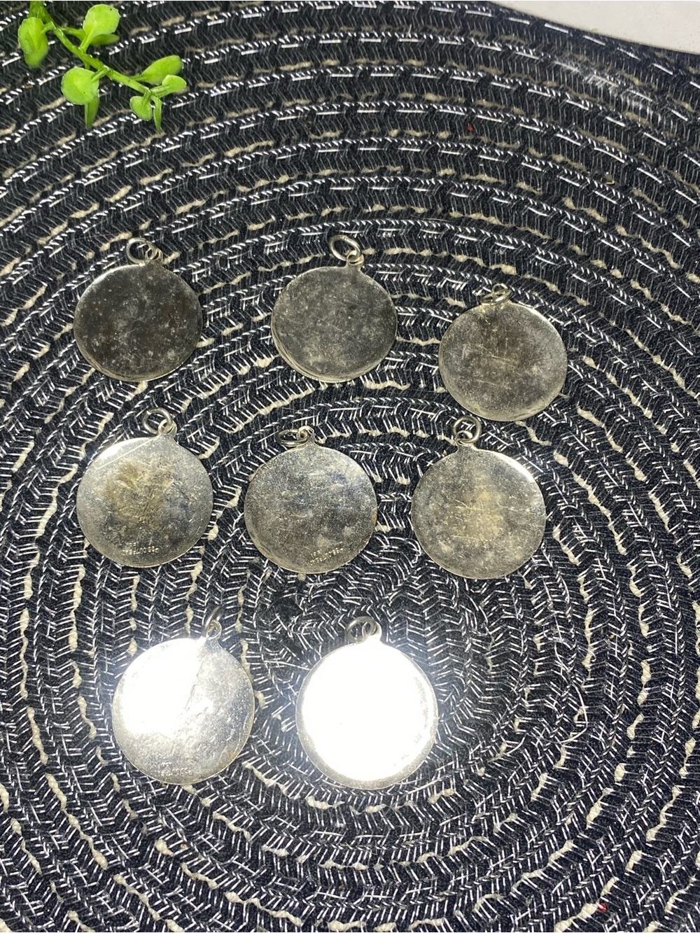 Set of 8 Round Vintage Silver-Toned “Operation Bold Witness” charms - Picture 6 of 9
